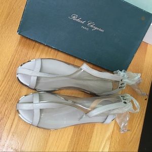 Robert Clergie "Greek Vinyl Flat Booties" - NEW!